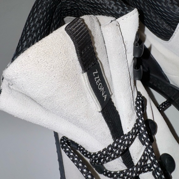 Z Zegna Techmerino High Top suede Sneakers. Mens 9 1/2 - Picture 7 of 7